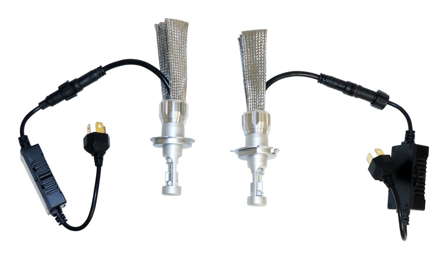 Tail Light Bulb 1997-2006 TJ Wrangler w/Halogen Lamp Conversion H4 Includes 2 Lights Installs In Place of OEM Headlamp Bulbs RT Off Road-4
