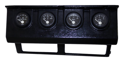 BLACK GAUGE PANEL W/ 4 BLACK-FACED GAUGES & WIRING for 1993-1995 yJ wRANGLER RT Off Road