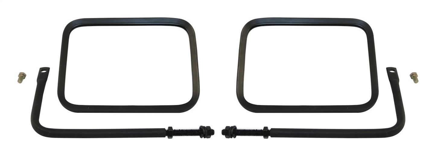 Left & Right Black Textured Trail Mirror Set for 76-18 Jeep CJs, YJ, TJ, JK, JL RT Off Road