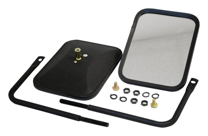Left & Right Black Textured Trail Mirror Set for 76-18 Jeep CJs, YJ, TJ, JK, JL RT Off Road-1