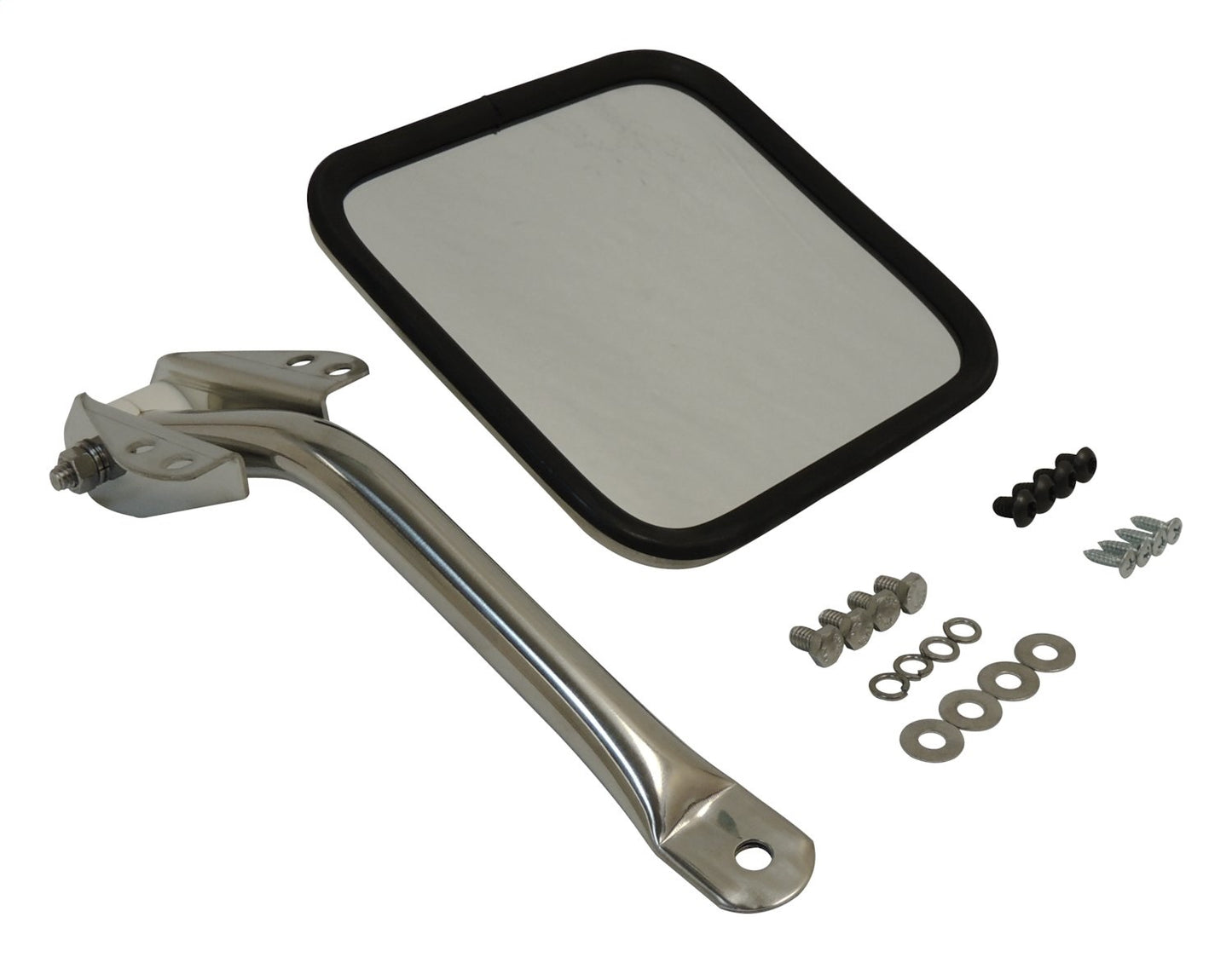 Door Mirror Kit 1981-1986 CJ-8 Left Mirror And Arm Stainless Steel RT Off Road