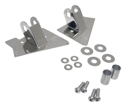 Door Mirror Bracket 1997-2002 TJ Wrangler Incl. 2 Brackets/2 Spacers/2 Washers Stainless Steel RT Off Road