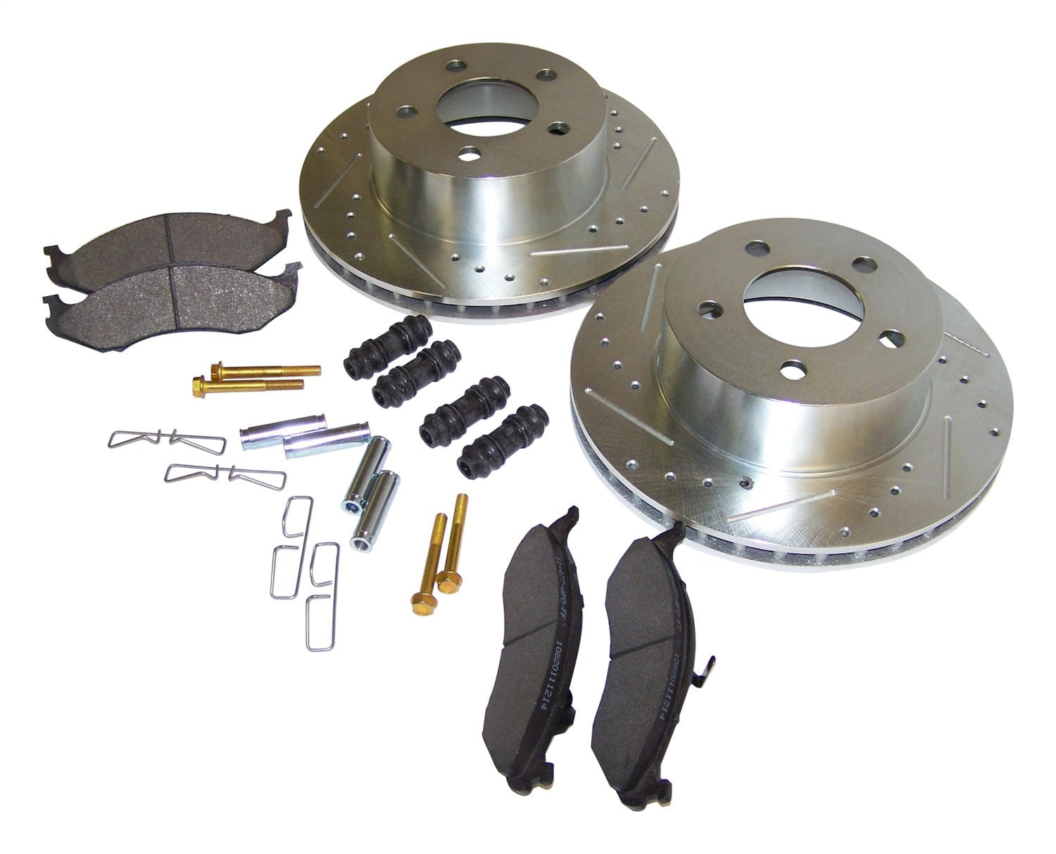 Front Performance Brake Kit for TJ, YJ, XJ, MJ, ZJ, ZG, Drilled & Slotted Rotors RT Off Road