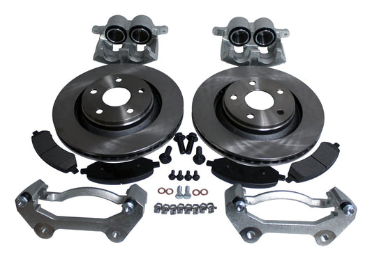 Jeep JK Wrangler Front Big Brake Kit w/ Vented Rotors & Dual Piston Calipers RT Off Road-1
