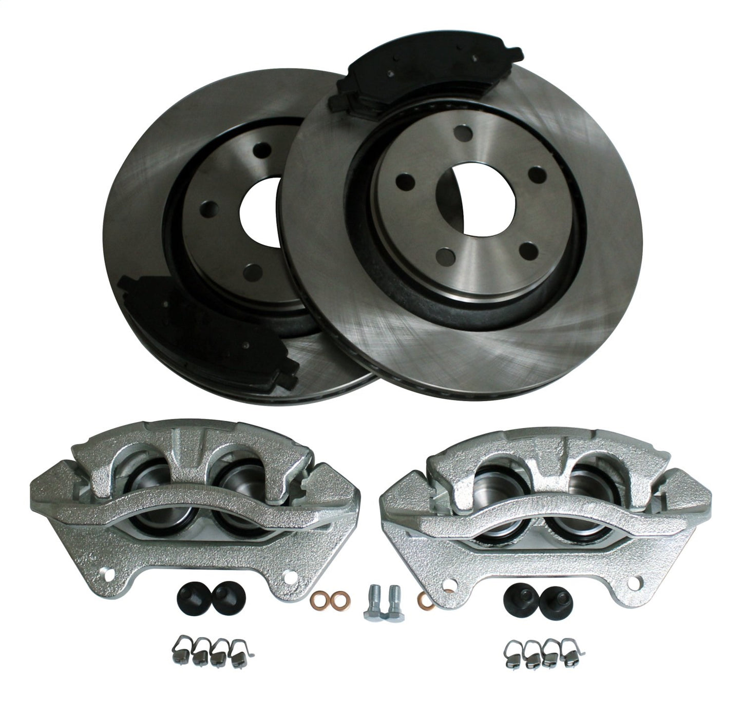 Jeep JK Wrangler Front Big Brake Kit w/ Vented Rotors & Dual Piston Calipers RT Off Road-3