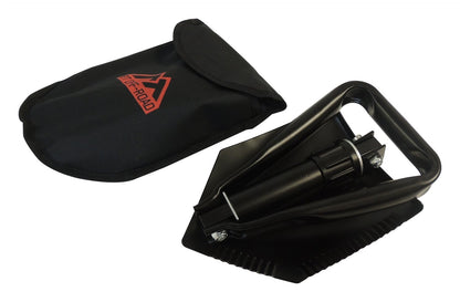 Shovel Collapses To 9 Inch From 23 Inch For Portable Stowage Black Powder Coat Finish Serrated Edge For Cutting RT Off Road-1