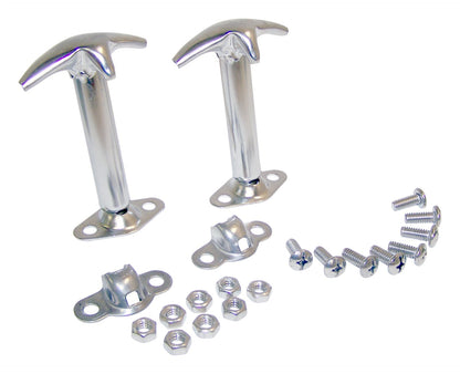 Stainless Steel Hood Catch Kit, Left & Right RT Off Road