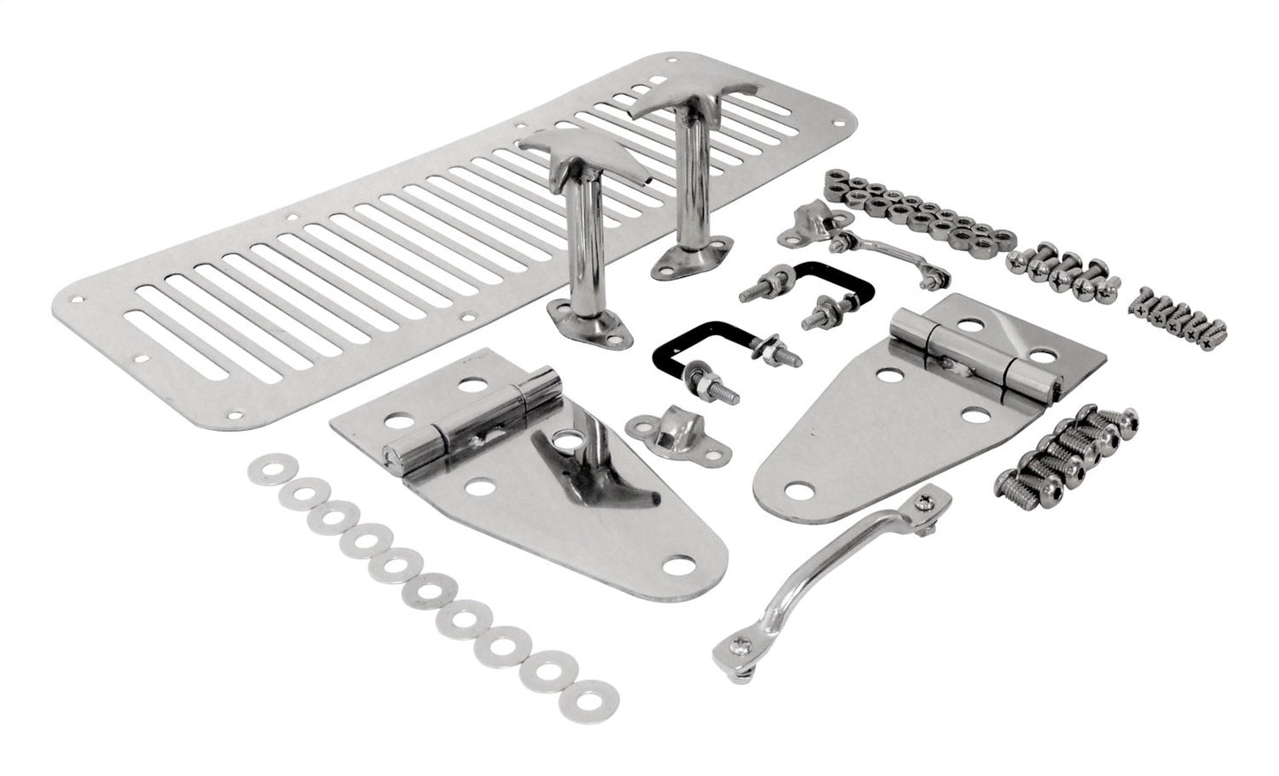 Stainless Hood Set for 78-95 Jeep CJ-5, CJ-7, CJ-8, YJ Wrangler RT Off Road