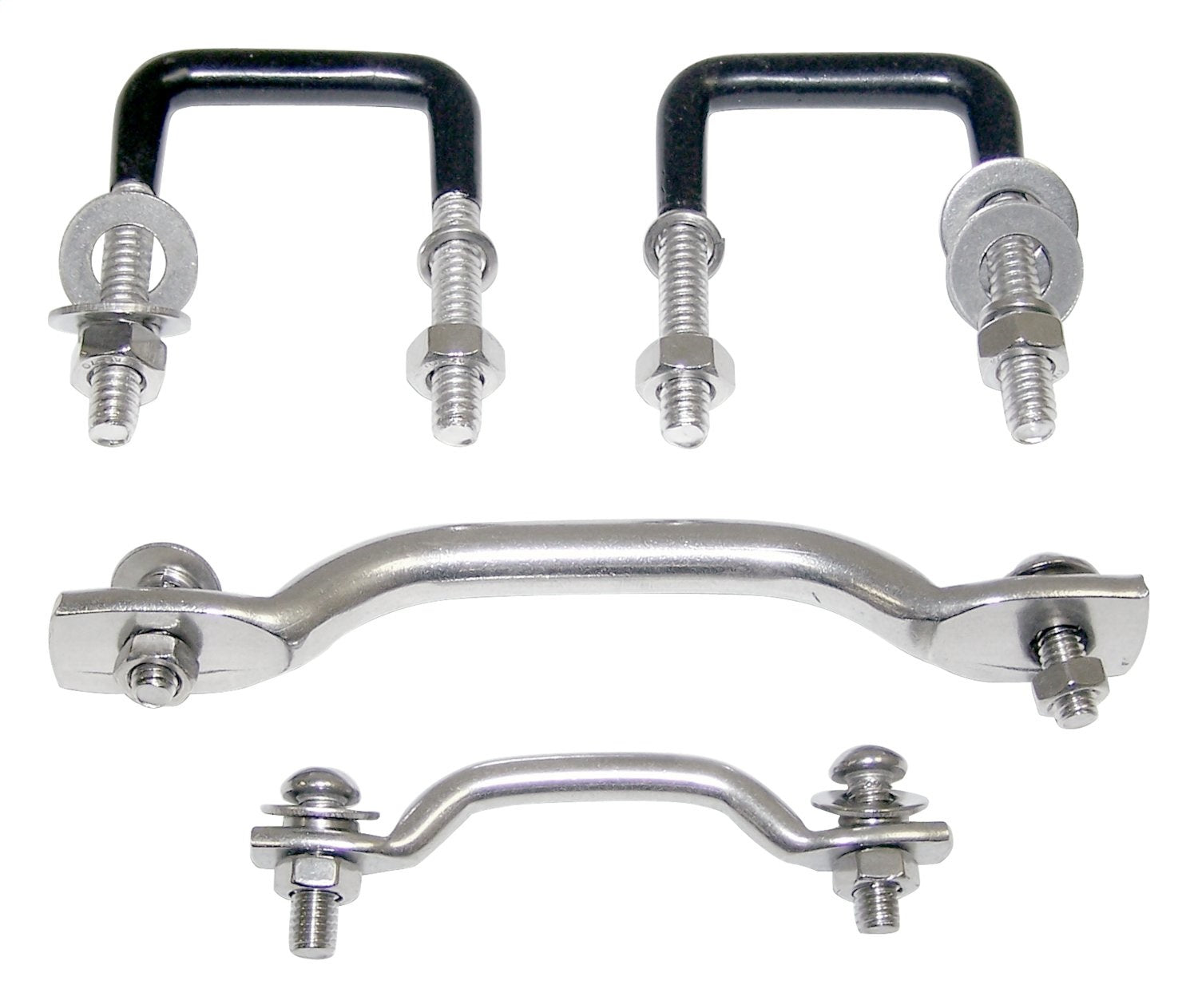 Stainless Windshield Tie Down Kit, Left & Right Front, Includes Hardware RT Off Road