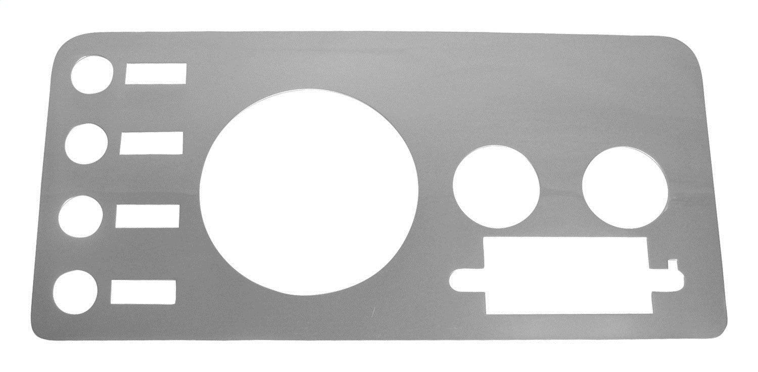 Dashboard Panel 1981-1986 CJ-8 Stainless Steel w/Radio Opening RT Off Road