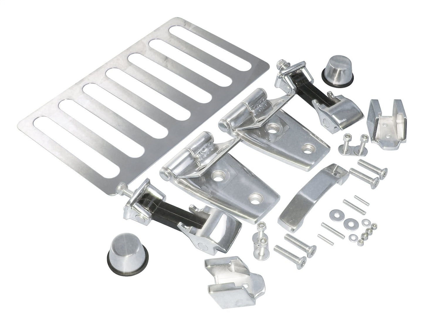 7-Piece Chrome Plastic Grille Inserts Stainless for 2007-201 JK Wrangler Snap-In Pieces RT Off Road