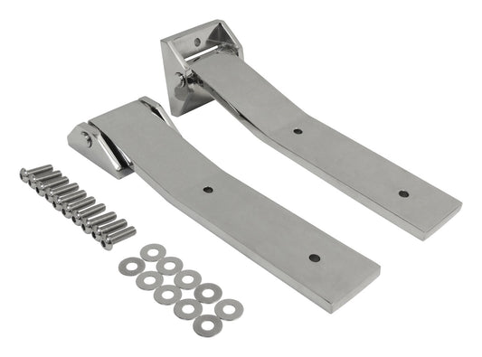 Stainless Tailgate Hinge Set, Upper & Lower for Jeep 2007-2018 JK Wrangler RT Off Road