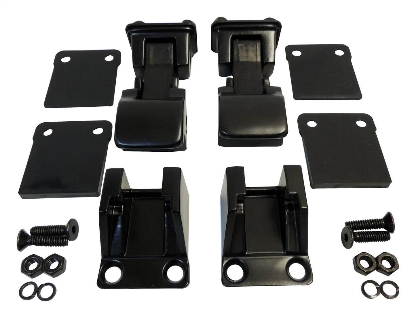 Hood Latch Assembly 1987-1995 YJ Wrangler Matte Black Powder Coat Stainless Steel RT Off Road