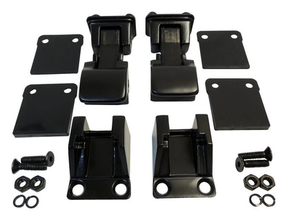 Hood Latch Assembly 1987-1995 YJ Wrangler Matte Black Powder Coat Stainless Steel RT Off Road