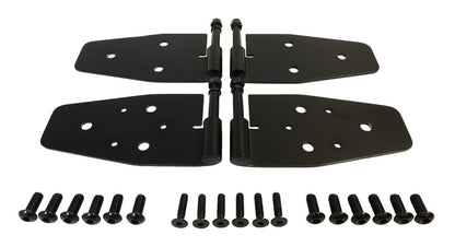 Door Hinge Set, Left & Right Front Upper & Lower, Matte Black, Stainless Steel RT Off Road