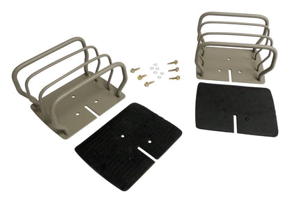 Titanium Finish Euro Tail Lamp Guard Set for 76-86 CJ-7, CJ-8, YJ, TJ Wranglers RT Off Road-1