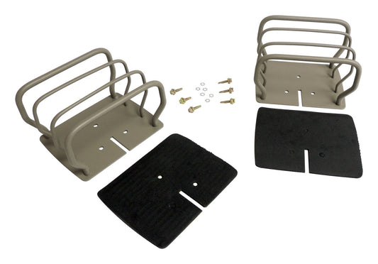 Titanium Finish Euro Tail Lamp Guard Set for 76-86 CJ-7, CJ-8, YJ, TJ Wranglers RT Off Road-1