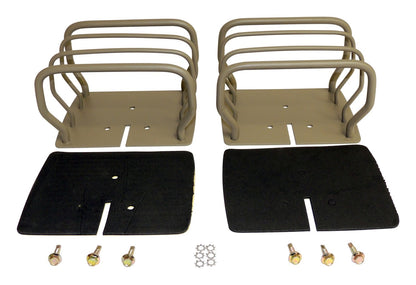 Titanium Finish Euro Tail Lamp Guard Set for 76-86 CJ-7, CJ-8, YJ, TJ Wranglers RT Off Road-2