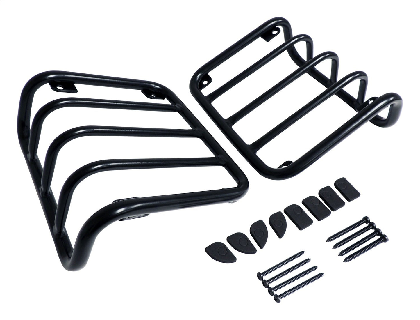 Tail Light Guard 2007-2018 JK Wrangler Black Powder Coated Stainless Steel w/2 Guards And Hardware RT Off Road-4