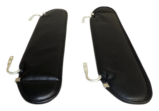 Windshield Visor 1987-1995 YJ Wrangler 2 Black Sun Visors Mounts w/Original Hardware RT Off Road-1