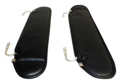 Windshield Visor 1987-1995 YJ Wrangler 2 Black Sun Visors Mounts w/Original Hardware RT Off Road-1