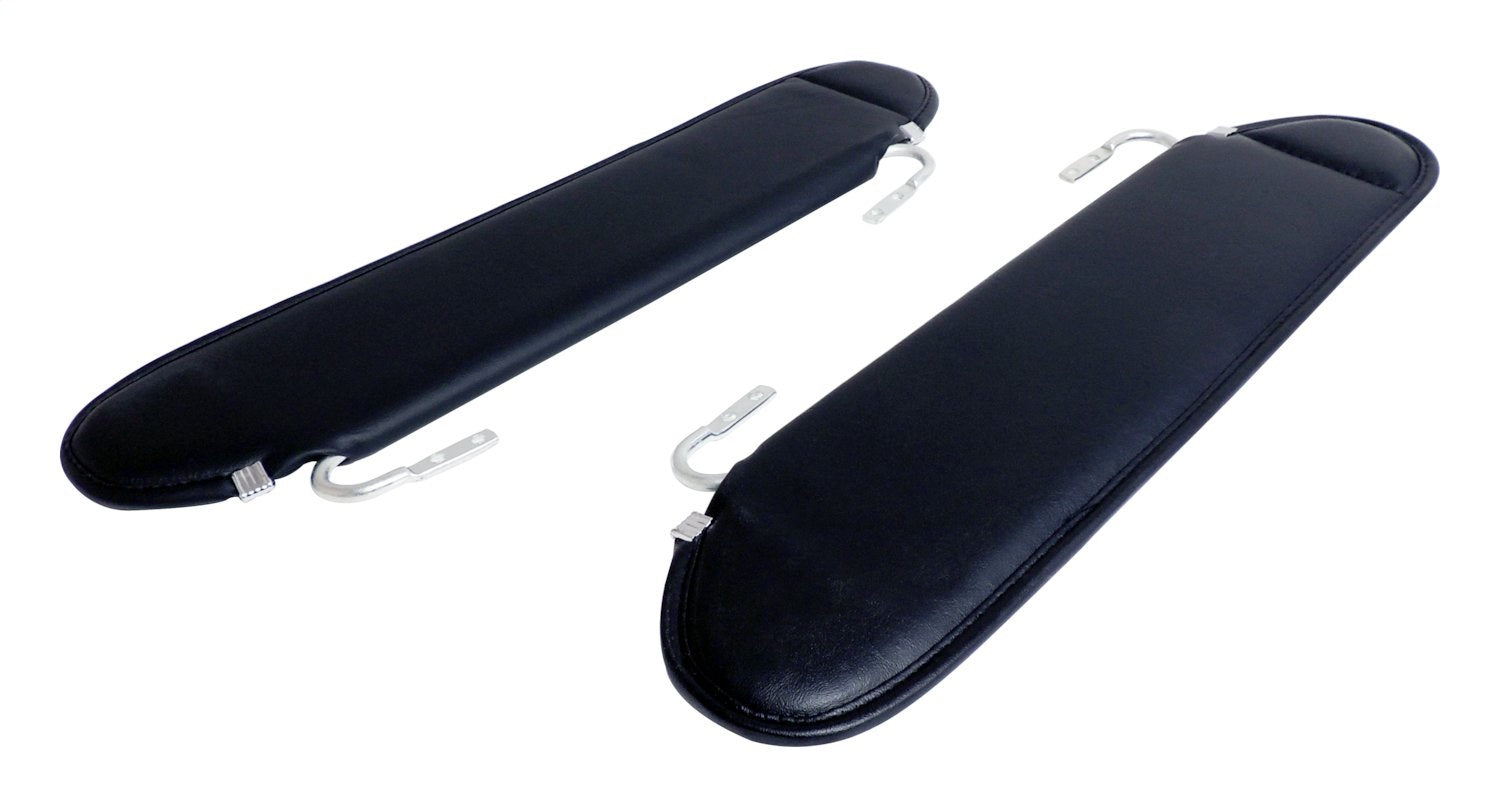 Windshield Visor 1987-1995 YJ Wrangler 2 Black Sun Visors Mounts w/Original Hardware RT Off Road-3