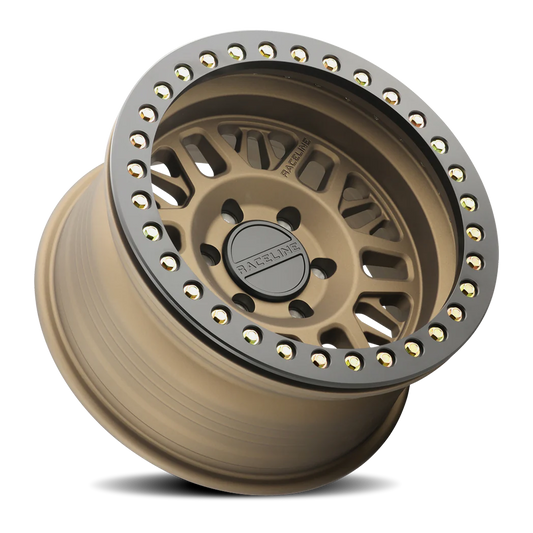 Aluminum 17x9 Ryno Cast Beadlock RT951BZ Textured Matte Bronze Black Beadlock Ring Raceline Wheels-1
