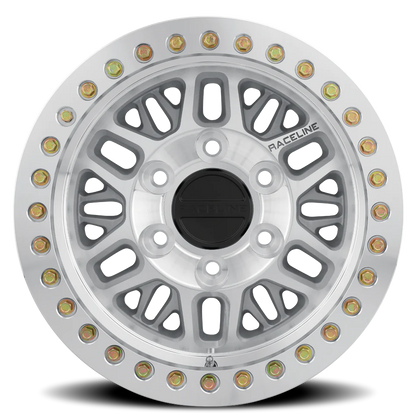 Aluminum 17x9 Ryno Cast Beadlock RT951M Silver Machined Beadlock Ring Machined Raceline Wheels-11