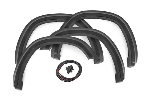 Sport Fender Flares PX8 Black Crystal Ram 1500 2WD/4WD (2019-2024) Rough Country