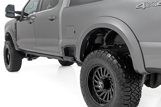 Sport Fender Flares JS Iconic Silver Ford F-250/F-350 Super Duty (23-26) Rough Country-1