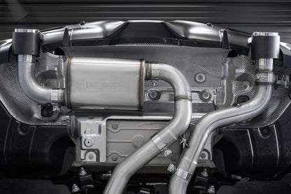20-Up Toyota Supra T304 Stainless Steel 3 inch Cat Back Dual Rear with Carbon Fiber Tips MBRP-5