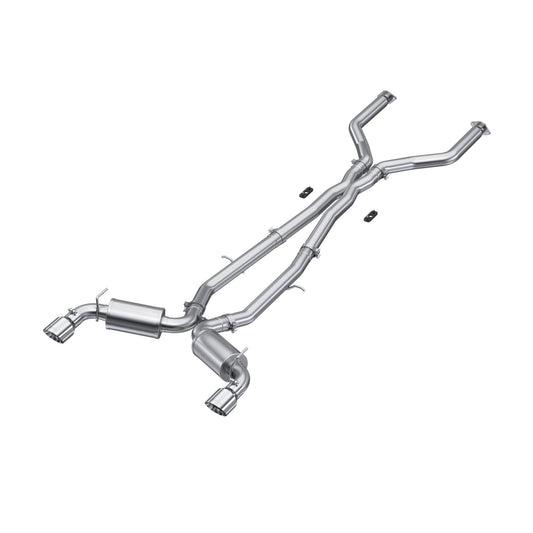 3 Inch Cat Back Exhaust System Dual Rear For 17-20 Infiniti Q60 3.0L RWD/AWD T304 Stainless Steel MBRP-1