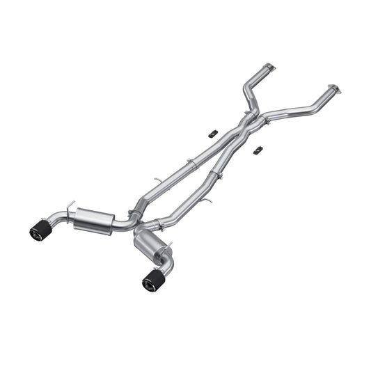 3 Inch Cat Back Exhaust System Dual Rear For 17-20 Infiniti Q60 3.0L RWD/AWD T304 Stainless Steel MBRP