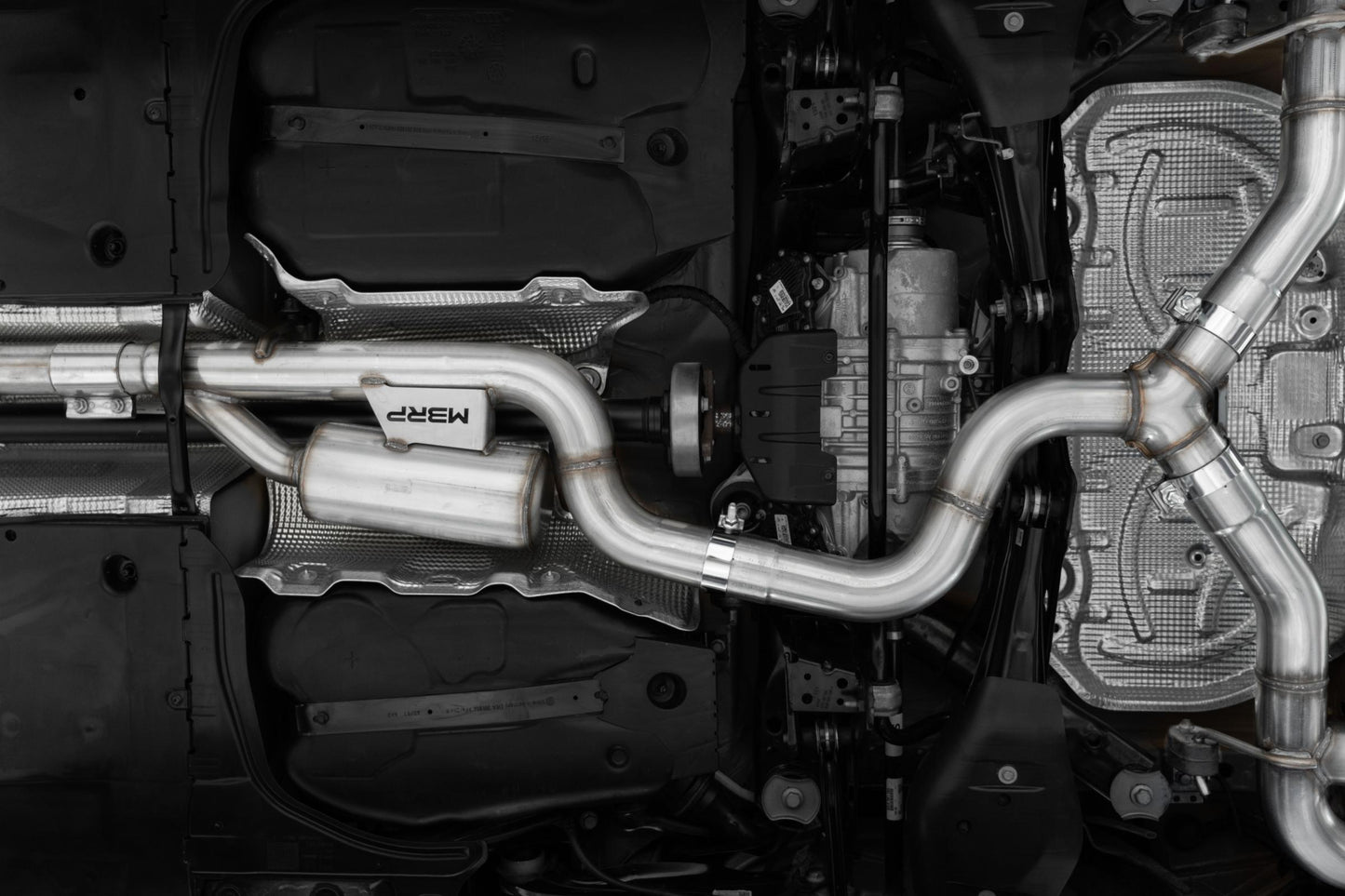 2022-Up Volkswagen Golf R MK8 T304 Stainless Steel 3 Inch Cat-Back Quad Split Rear Valve Delete MBRP-1