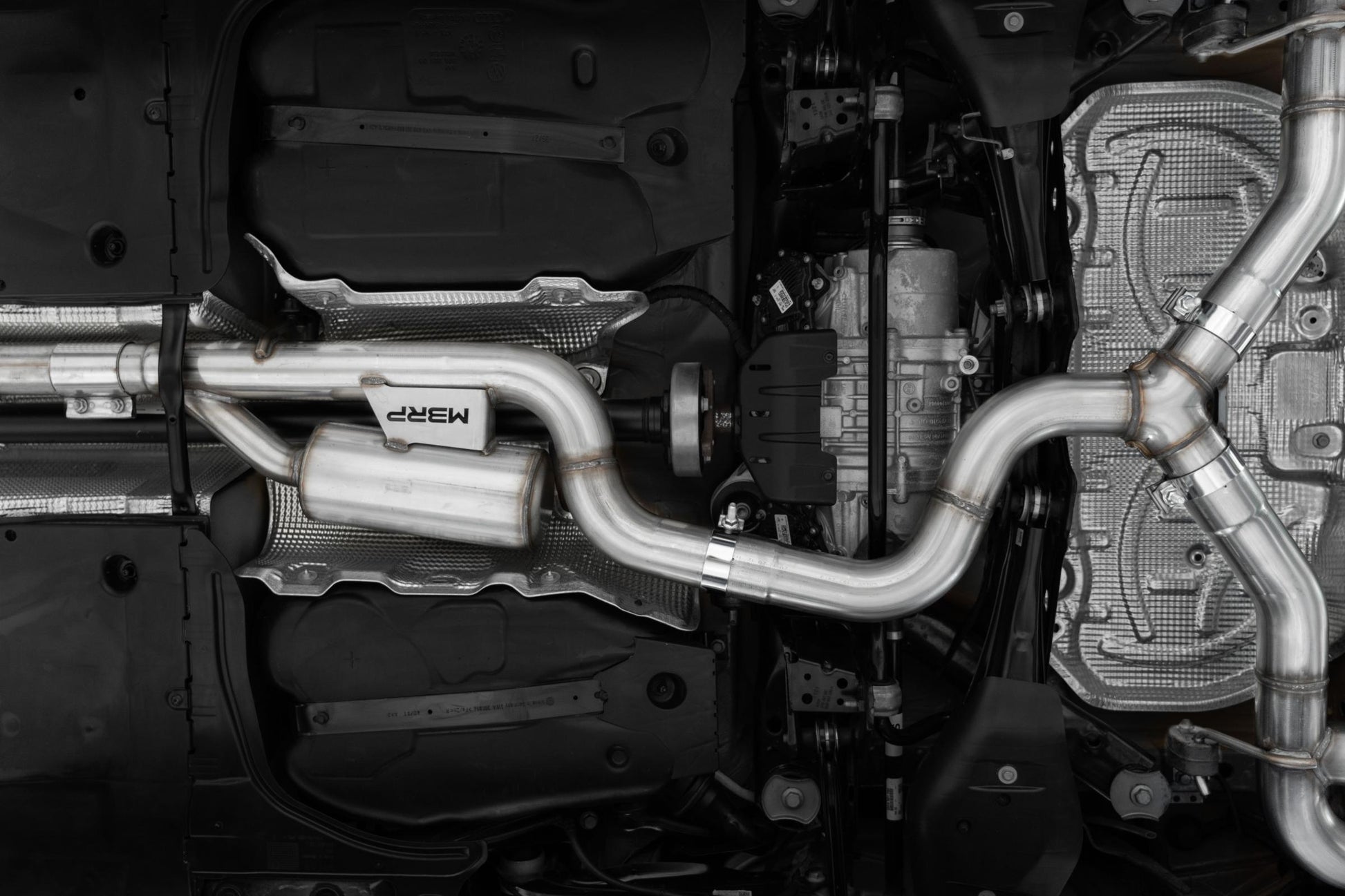 2022-Up Volkswagen Golf R MK8 T304 Stainless Steel 3 Inch Cat-Back Quad Split Rear Valve Delete MBRP-1