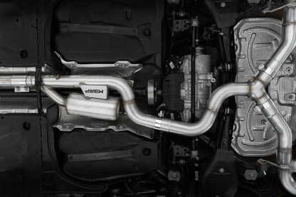 2022-Up Volkswagen Golf R MK8 T304 Stainless Steel 3 Inch Cat-Back Quad Split Rear Valve Delete MBRP-1