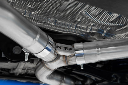 2022-Up Volkswagen Golf R MK8 T304 Stainless Steel 3 Inch Cat-Back Quad Split Rear Valve Delete MBRP-5