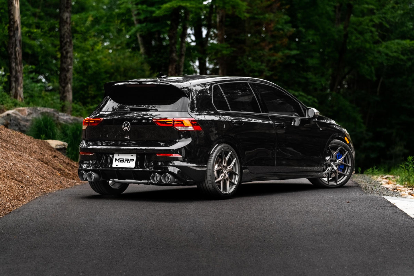 2022-Up Volkswagen Golf R MK8 T304 Stainless Steel 3 Inch Cat-Back Quad Split Rear Valve Delete MBRP-8