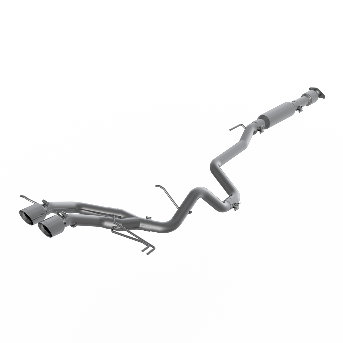 2.5 Inch Cat Back Exhaust System Dual Exit For 13-18 Hyundai Veloster Turbo Aluminized Steel MBRP-1