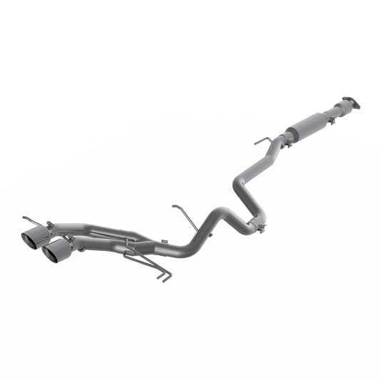 2.5 Inch Cat Back Exhaust System Dual Exit For 13-18 Hyundai Veloster Turbo Aluminized Steel MBRP-1