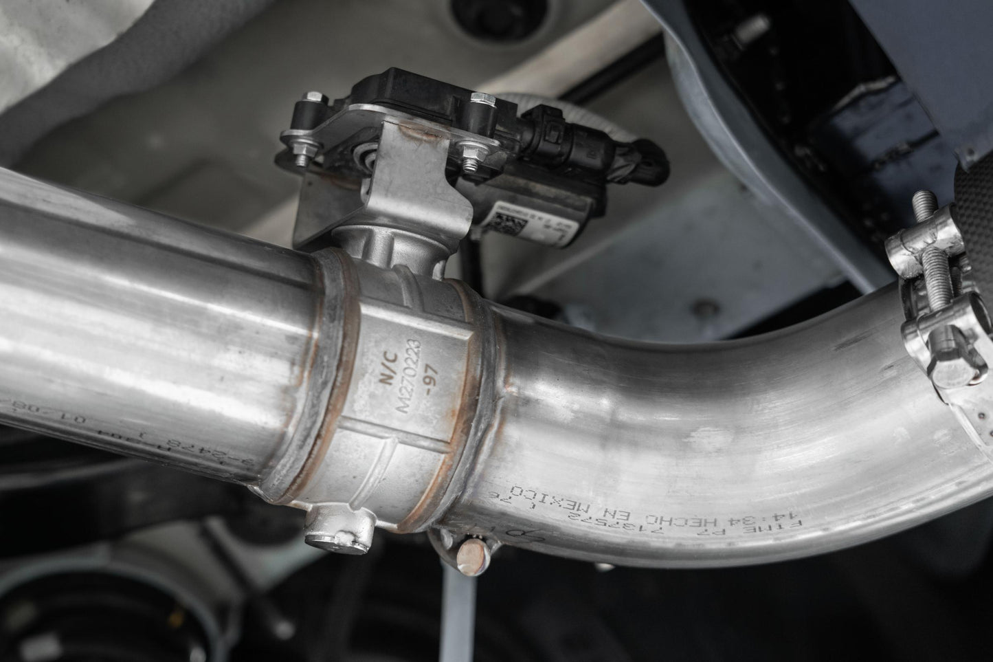 2022-2023 Hyundai Kona N 2.0L Turbo Armor Pro T304 Stainless Steel 3 Inch Cat-Back Dual Rear with Carbon Fiber Tips Active MBRP-4