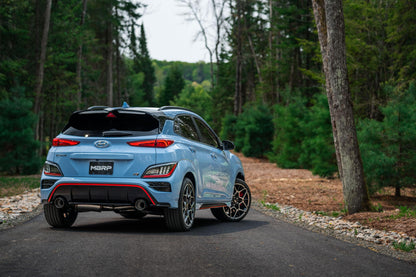 2022-2023 Hyundai Kona N 2.0L Turbo Armor Pro T304 Stainless Steel 3 Inch Cat-Back Dual Rear with Carbon Fiber Tips Active MBRP-7