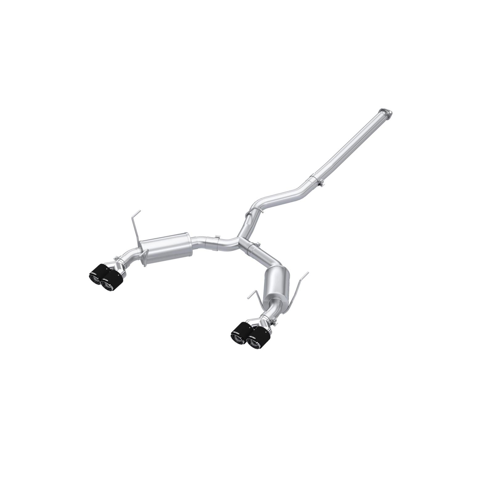 22-Up Subaru WRX 2.4L T304 Stainless Steel 3 Inch Cat-Back Dual Split Rear Quad Carbon Fiber Tips Street Profile MBRP