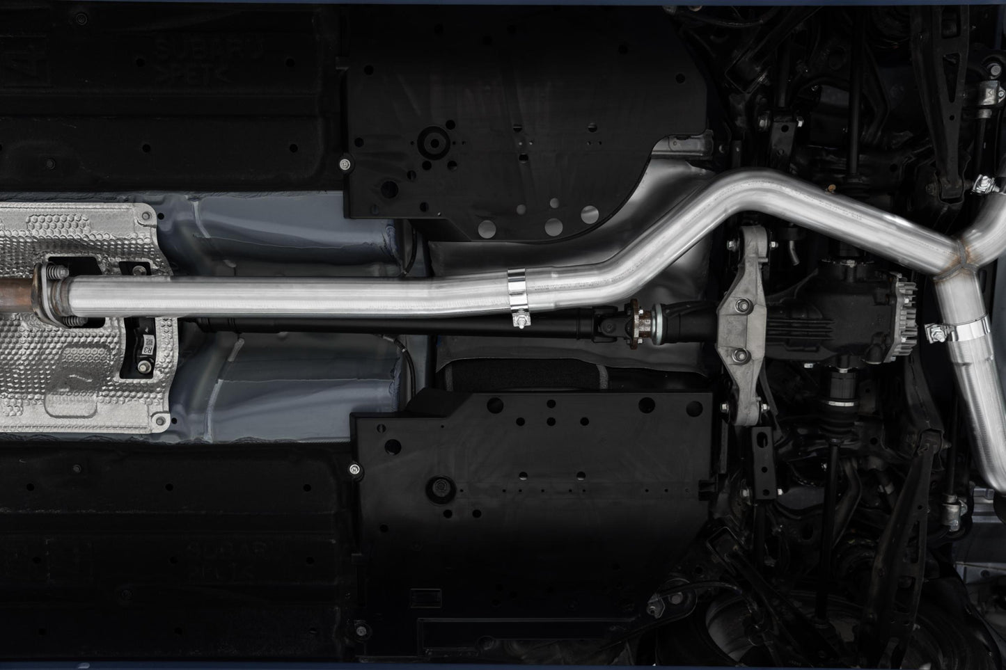 22-Up Subaru WRX 2.4L T304 Stainless Steel 3 Inch Cat-Back Dual Split Rear Quad Carbon Fiber Tips Street Profile MBRP-1