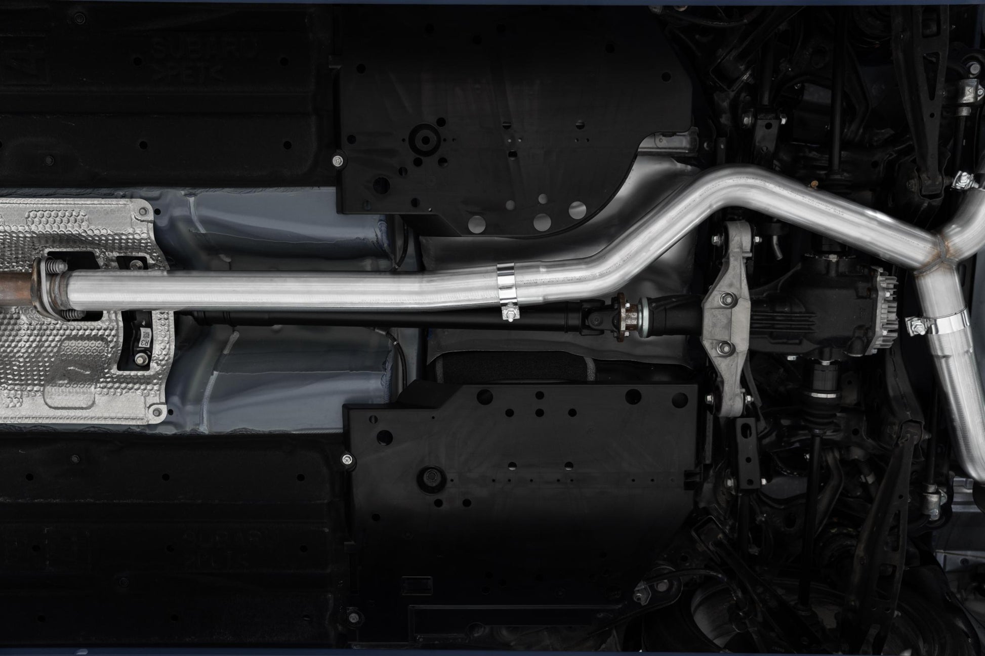 22-Up Subaru WRX 2.4L T304 Stainless Steel 3 Inch Cat-Back Dual Split Rear Quad Carbon Fiber Tips Street Profile MBRP-1