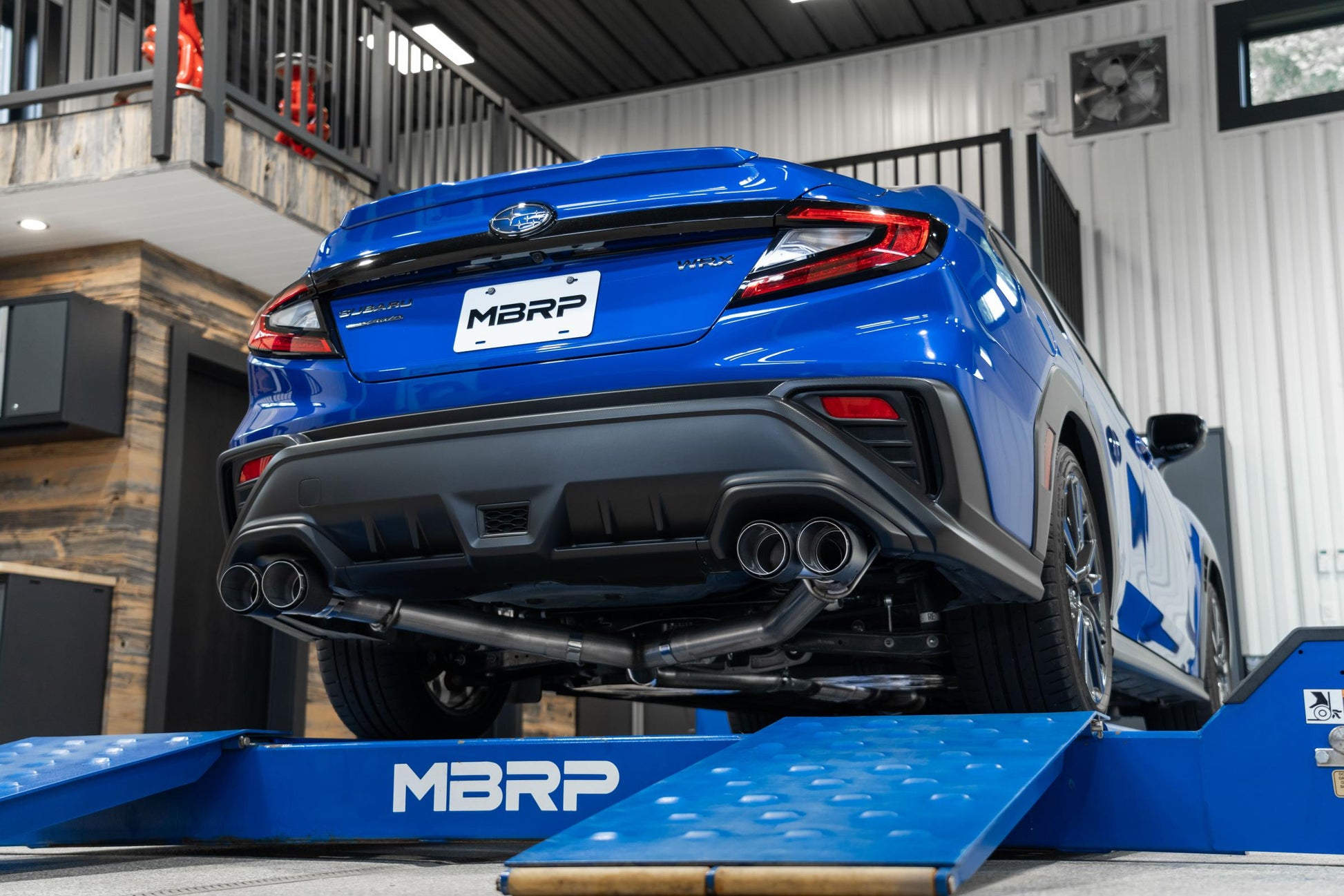 23-Up Subaru WRX 2.4L T304 Stainless Steel 3 Inch Cat-Back Dual Split Rear Quad Carbon Fiber Tips Race Profile MBRP-5