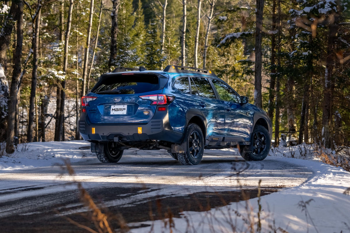 2020-2025 Subaru Outback XT and Wilderness 2.4L Turbo 2.5 Inch Axle-Back Dual Rear Turn Down T304 Stainless Steel MBRP-1