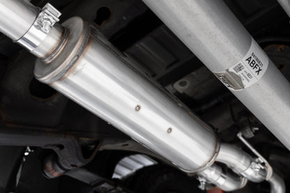 3.0 inch Cat-Back 2.5 inch Dual Split Rear Quad Carbon Fiber Tips 4.0 inch OD Dual Out 19-up Silverado/Sierra 1500 MBRP-4