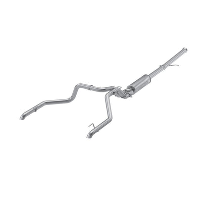 2022-Up Chevrolet/GMC 1500 Silverado/Sierra ZR2/ ATX4 6.2L Armor Pro T304 Stainless Steel 3 Inch Cat-Back 2.5 Inch Dual Rear Turn Down MBRP