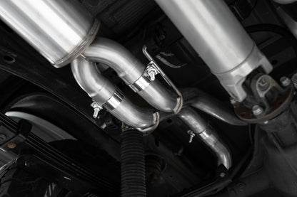 2022-Up Chevrolet/GMC 1500 Silverado/Sierra ZR2/ ATX4 6.2L Armor Pro T304 Stainless Steel 3 Inch Cat-Back 2.5 Inch Dual Rear Turn Down MBRP-5